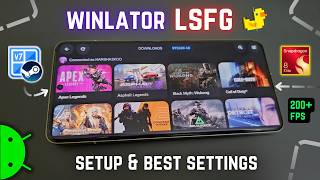 WINLATOR Lossless Scaling Frame Generation on Android FPS TEST - INSANE! screenshot 1