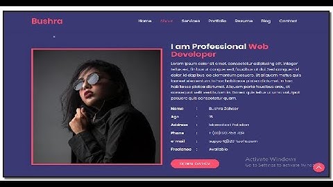 How to Download Bushra Portfolio HTML  Template Free Using Discount Code | 20-techs