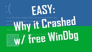 WinDbg Crash Analyzer - Find Root Cause of Windows Blue Screen / Green Screen