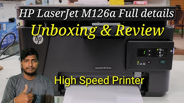 HP LaserJet M126a High Speed Printer Unboxing & Review & Installing Full details
