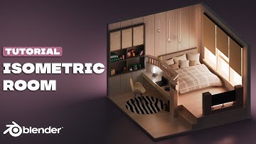 Isometric room Tutorial For Beginners in Blender !