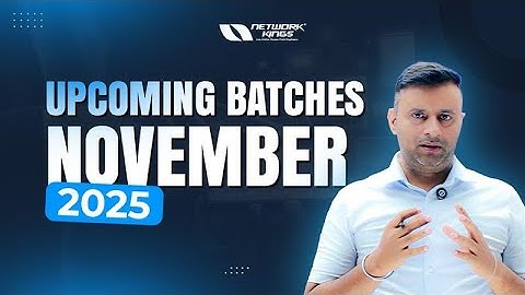 Upcoming Batches for November 2025 – Learn Networking, Cybersecurity & More