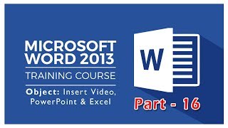 Microsoft Word 2013 - Insert Object Part - 16