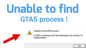 Unable to find GTA5 process if it is running in the task manager try running as administrator Fix