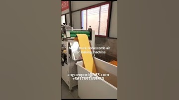 heavy truck honeycomb air filter making machine #airfiltermakingmachine