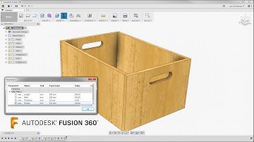A Simple Wooden Box & Some Parameters — Fusion 360 Tutorial — #LarsLive 129