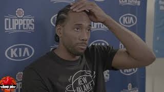 Kawhi Leonard Reacts To The Clippers Loss To LeBron \& The Lakers. HoopJab NBA