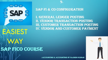 ch 9 SAP FI General ledger posting  Vendor Document Posting. Vendor Line item Display