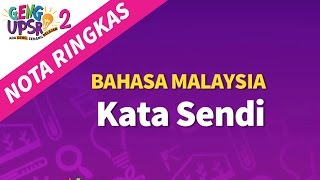Geng UPSR 2: Episod 2 BM Kata Sendi [Nota Ringkas]