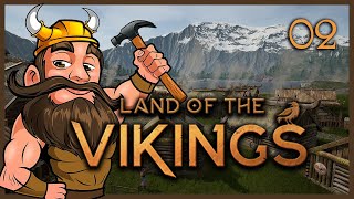 Obiecujący City Builder! (2/6) Budujemy Wioskę Wikingów - Land of the Vikings (Gameplay PL)