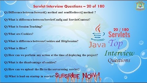 Servlet Interview Questions –  20 out of 180