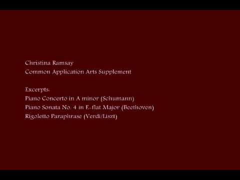 Christina Ramsay - Common Application Arts Supplement