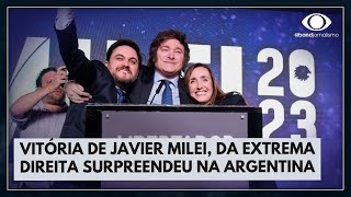 Javier Milei, candidato antipolítica, vence as prévias na Argentina | Jornal da Noite