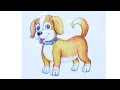 Уроки рисования. Как нарисовать щенка how to draw a cute puppy | Art School