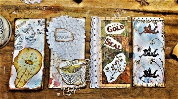 Junk Journal Using Up Book Pages Ep 66 Easy Fun Hangovers for Junk Journals! The Paper Outpost !!:)