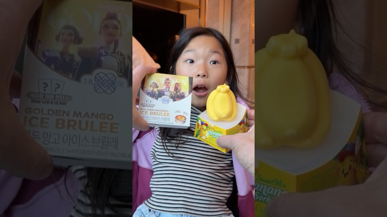 Eating Every Ice Cream in Korea (Golden Mango Ice Brulee)