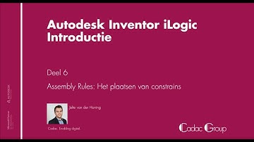 How to iLogic, #6 assembly rules: het plaatsen van constrains