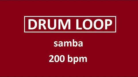 Simple samba 200 BPM drum loop