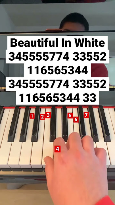Beautiful In White #piano #pianotutorial #pianomusic #pianolessons #pianocover #shanefilan