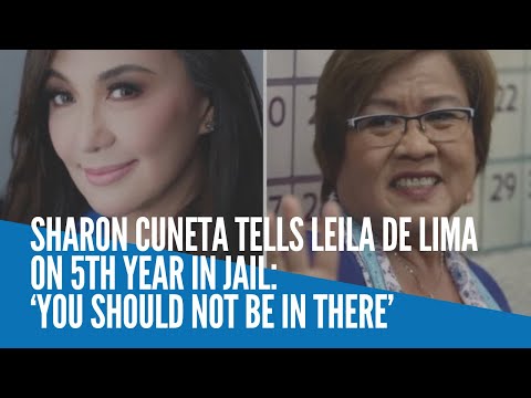 Sharon Cuneta tells Leila de Lima on 5th year in jail: ‘You should not be in there’