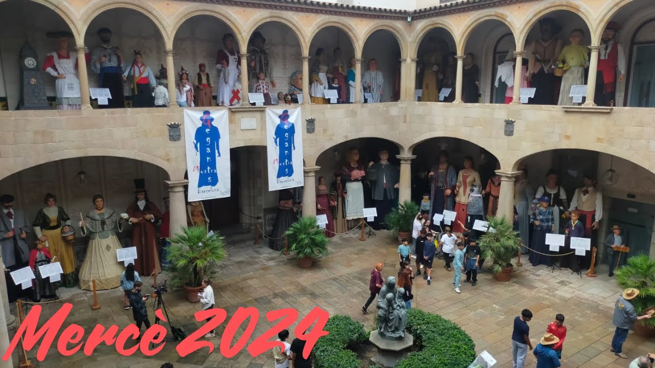 Mostra de gegants del pati Mannig de Barcelona. Mercè 2024.