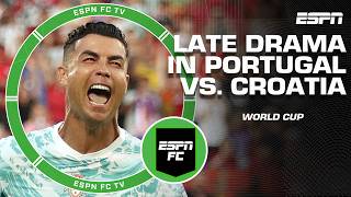 ‘GAME OF THE TOURNAMENT!’ Portugal defeat Croatia after late VAR drama at the World Cup | ESPN FC