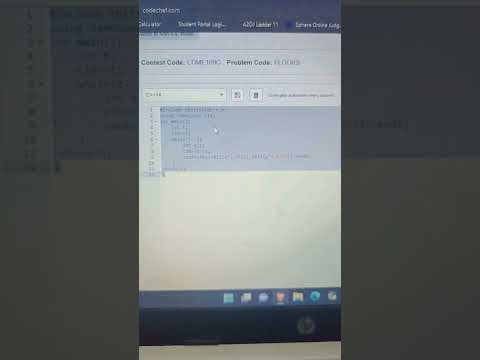 Too many Floors Codechef Lunctime Solution