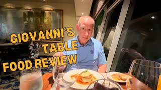 Cruise Food Review Giovanni’s Table Adventure of the Seas