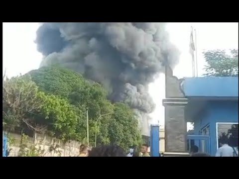 Foto Kebakaran di PT Sanwa Musen Indonesia