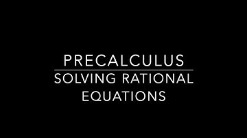 TPCH 2-5 Notes Solving Rational Equations