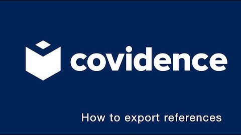 How to export references