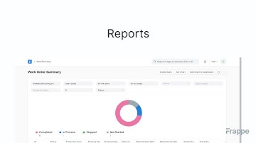 Manufacturing Reports | ERPNext