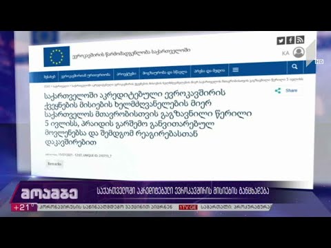 საქართველოში აკრედიტებული ევროკავშირის მისიების განცხადება