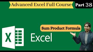 Advanced Excel in Marathi (Sum Product Formula) Part-38