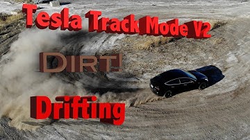 Tesla Model 3 Track Mode 2 Dirt Drifting