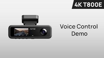 70mai Dash Cam 4K T800E Voice Control Demo
