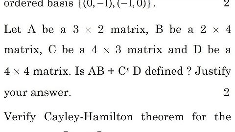 Matrices | IGNOU | DEC 2021 | MTE 02 | Linear Algebra