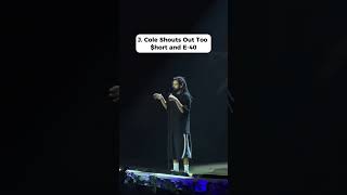 J. Cole Shouts Out Too $hort and E-40 While Showing Love to the Bay Area in Oakland