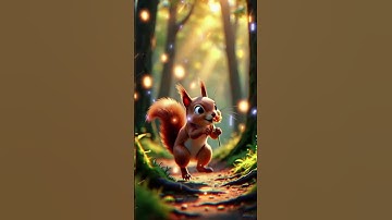 Cute Squirrel Run 🐿️💕 #youtubeshorts #shortsfeed #shortsviral #animation #anime #shorts