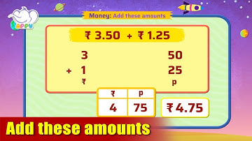 G2 - Module 18 - Exercise 3 - Add these amounts | Appu Series | Grade 2 Math Learning