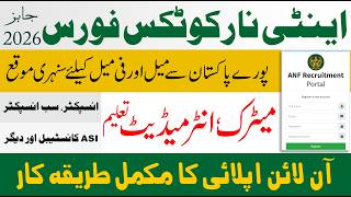ANF Jobs 2026 | Anti Narcotics Force Constable, ASI & Sub Inspector Jobs | Online Apply