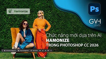 Chức năng mới trong #Photoshop CC 2026: #hamonize. Dựa trên AI tạo sinh