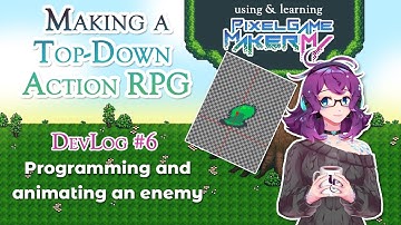 Programming AI and automatically animating a Slime spritesheet! | Pixel Game Maker MV Devlog [6]