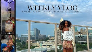 WEEKLY VLOG event grwm, filming shower hair content &amp; my bestie&#39;s birthday celebration