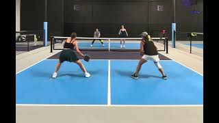 Ascent pickleball mlp court chaos women’s games 2 Carolyn and Mary vs Janna and Lisa 