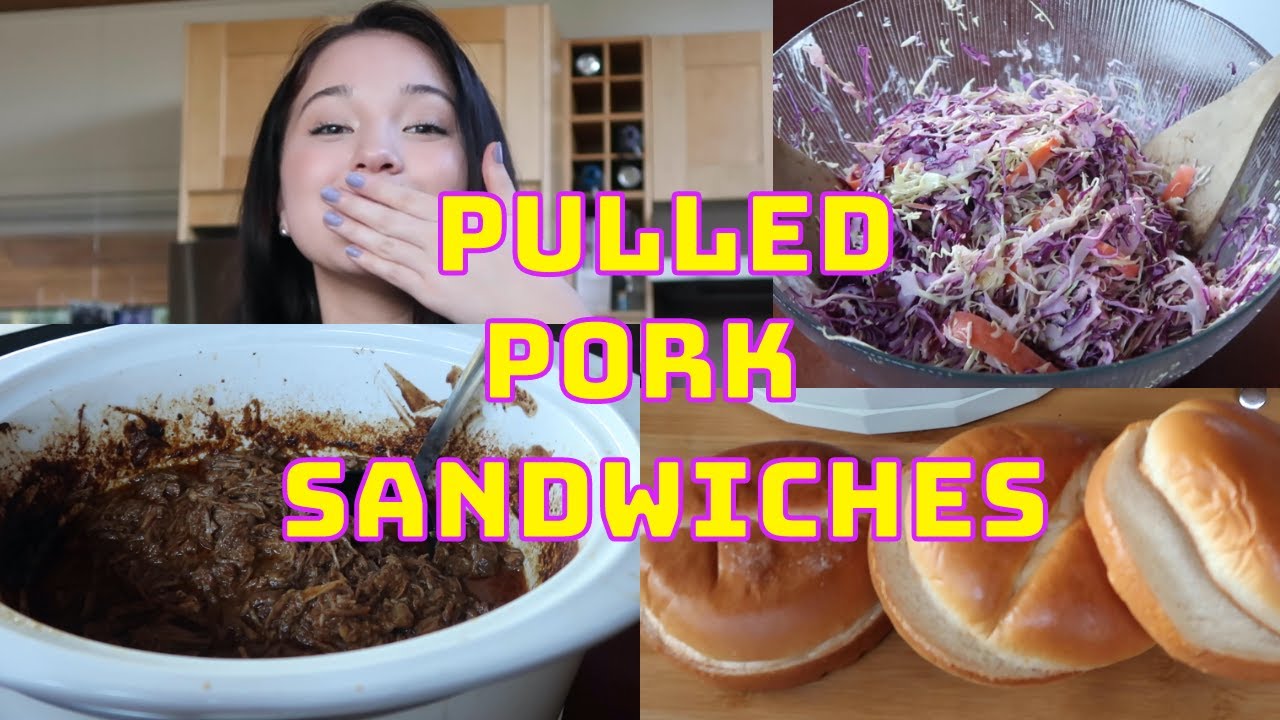 pulled pork sandwiches - cook dinner w/ me!
