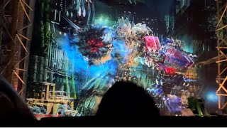Fast-paced and destructive Transformers 3D Ride 2024 | Universal Studios Hollywood