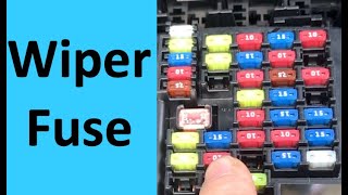 Front Windshield Wiper Fuse Location Hyundai Tucson Fuse Relay Box hood Replace Repair Fix 2010-2020