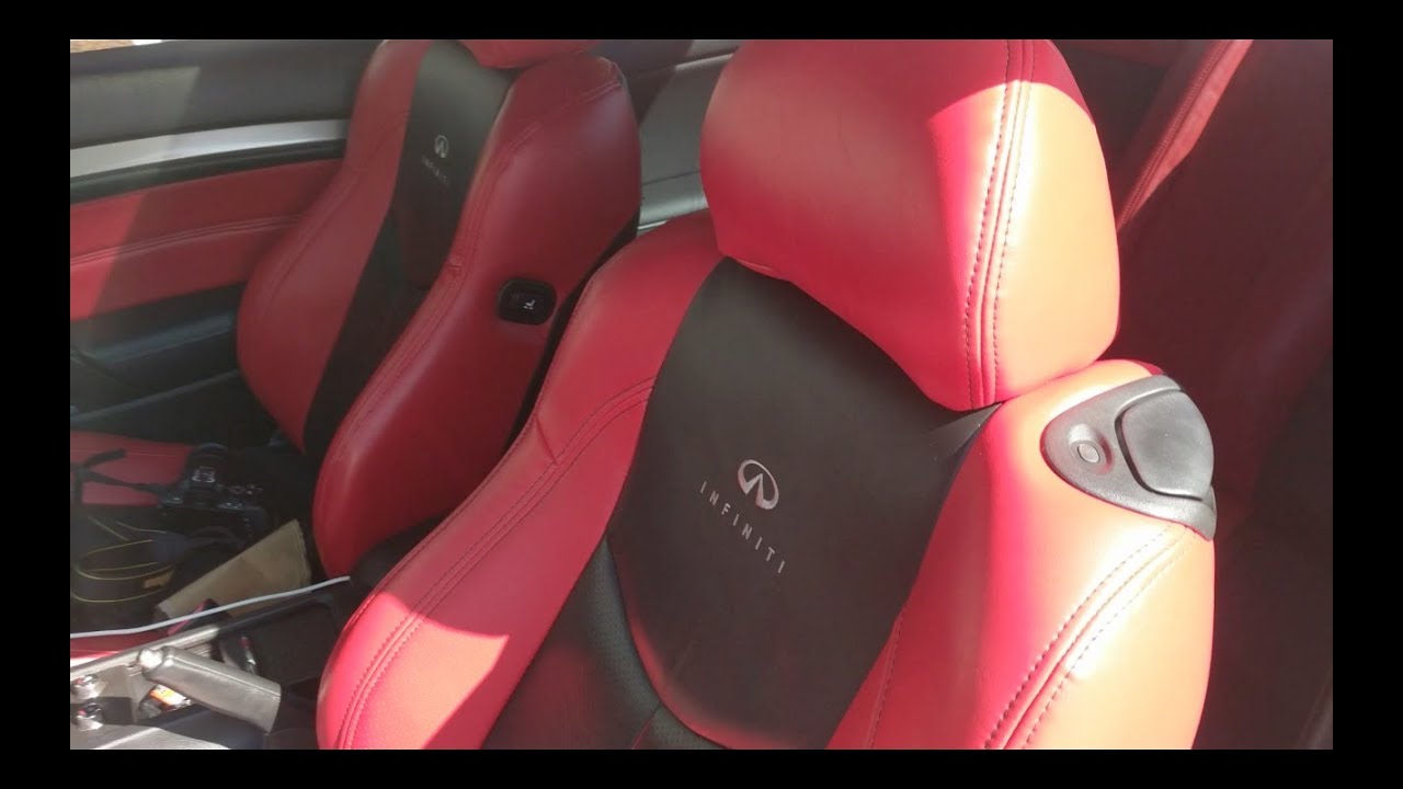 G37 Q60 Coupe Rear Seat Removal Custom Red Interior Non Ipl