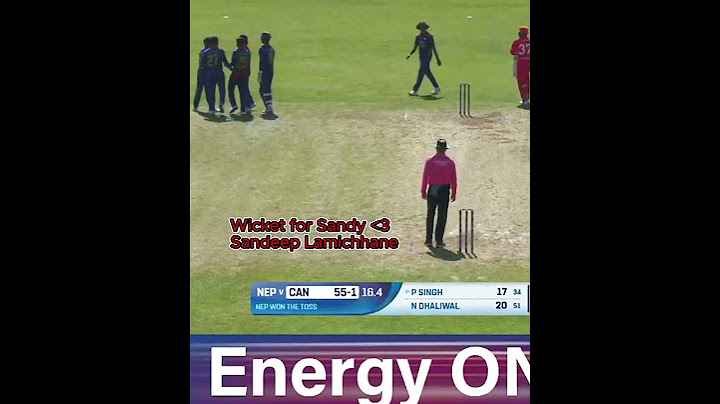 Sandeep Lamichhane Wicket |Nepal vs Canada | ICC Men's CWC League 2 | Sept 2024